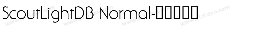 ScoutLightDB Normal字体转换